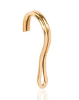 Afro-Abena Lip Charm: 24k Gold Brass Jewelry-side view