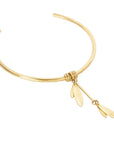 Afro-Esi Pendant Necklace: Handmade Intriguing Statement Jewelry- diagonal view