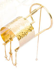 beautiful Afro Lamia Bracelet: Empowering statement jewelry piece| Adele Dejak-side view