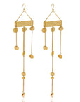 Afro-Lulei Brass Earrings – Timeless statement jewelry for bold women-wide angle view