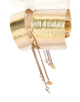 Afro Faraji Bracelet: Exquisite cultural design, empowering statement jewelry. | Adele Dejak-diagonal view