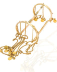 Afro Toili Bracelet: elegant ring jewelry, handcrafted luxury, timeless statement piece /Gold Bracelets | Adele Dejak-top view