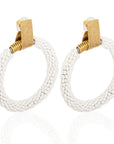 Afro-Nia Beaded Earrings: Vibrant Handmade Jewelry | Adele Dejak-close up view