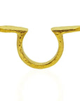 Elegant Akuu Brass Ring: Timeless Luxury, Modern Sophistication, Premium Craftsmanship -front view
