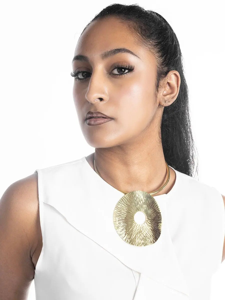 Anjiola Brass Choker Adele Dejak