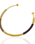 Exquisite Ayo Collar Necklace: luminous, cherished statement piece handcrafted for timeless sophistication-diagonal view