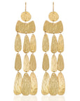 gold Bahiya Hoop Earrings: brilliant, graceful hoops for cherished moments and everyday glamour-close up view