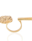 Bazele Ring: glowing, graceful African ring, a conversational starter for cherished moments