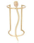 Benoika Bracelet: cleverly crafted, shimmering brass, a cherished conversational starter for refined elegance