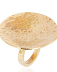 Bentii Brass Ring: handcrafted, durable, and soulful jewelry for confident, expressive personalities-top view