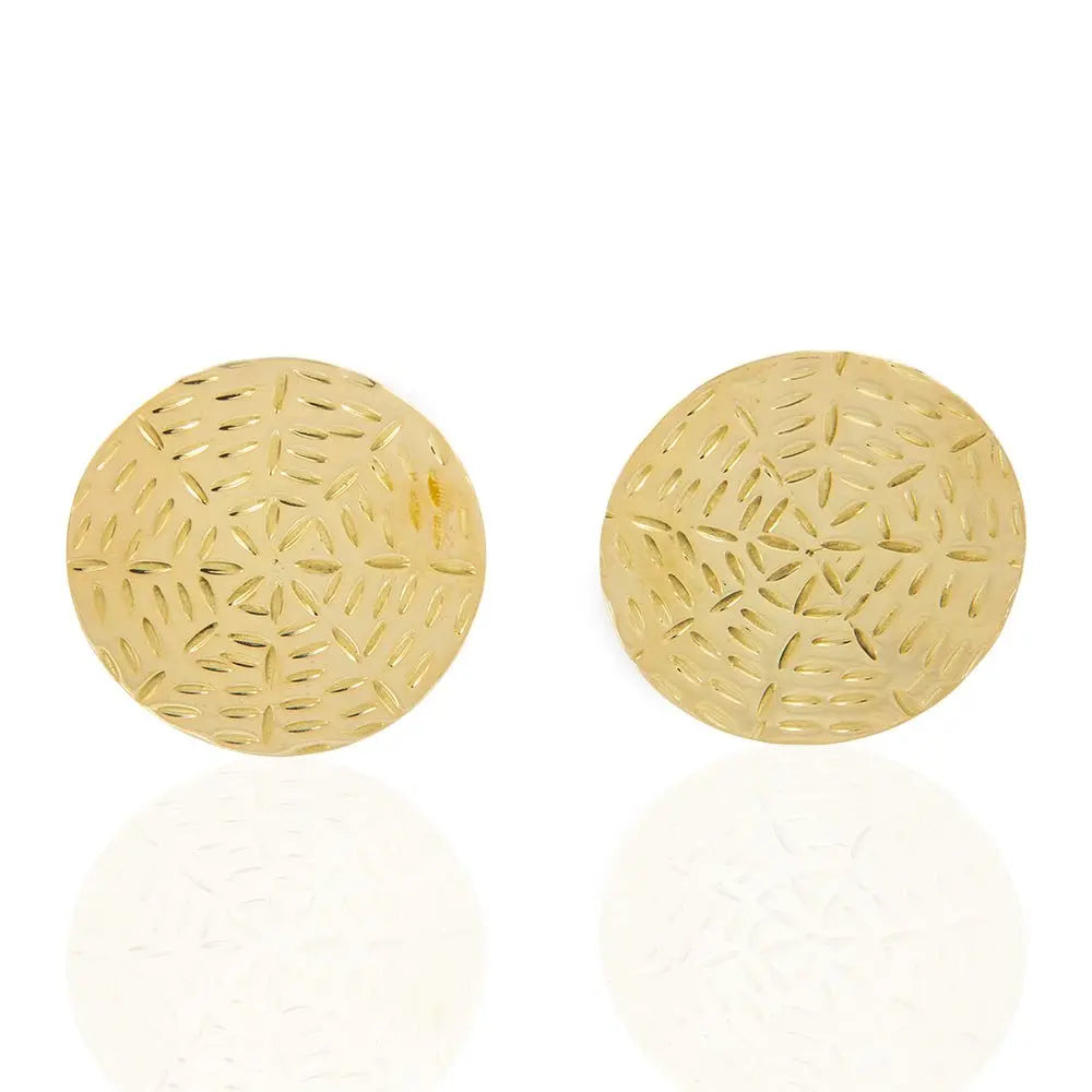 Biba Asy Stud Earrings: refined, heartfelt brass & gold-plated elegance for everyday or gifting-overview