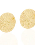 Biba Asy Stud Earrings: refined, heartfelt brass & gold-plated elegance for everyday or gifting
