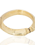 Bikuli Bracelet: polished brass artistry, heartfelt luxury for fashion-forward gifting-upside view