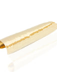 Binele Nail Tip ring: expressive, artisan-crafted brass and gold ring for distinctive, heartfelt style-side view