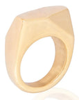 Biquik Brass Ring: daring, expressive statement ring for fashion-forward moments