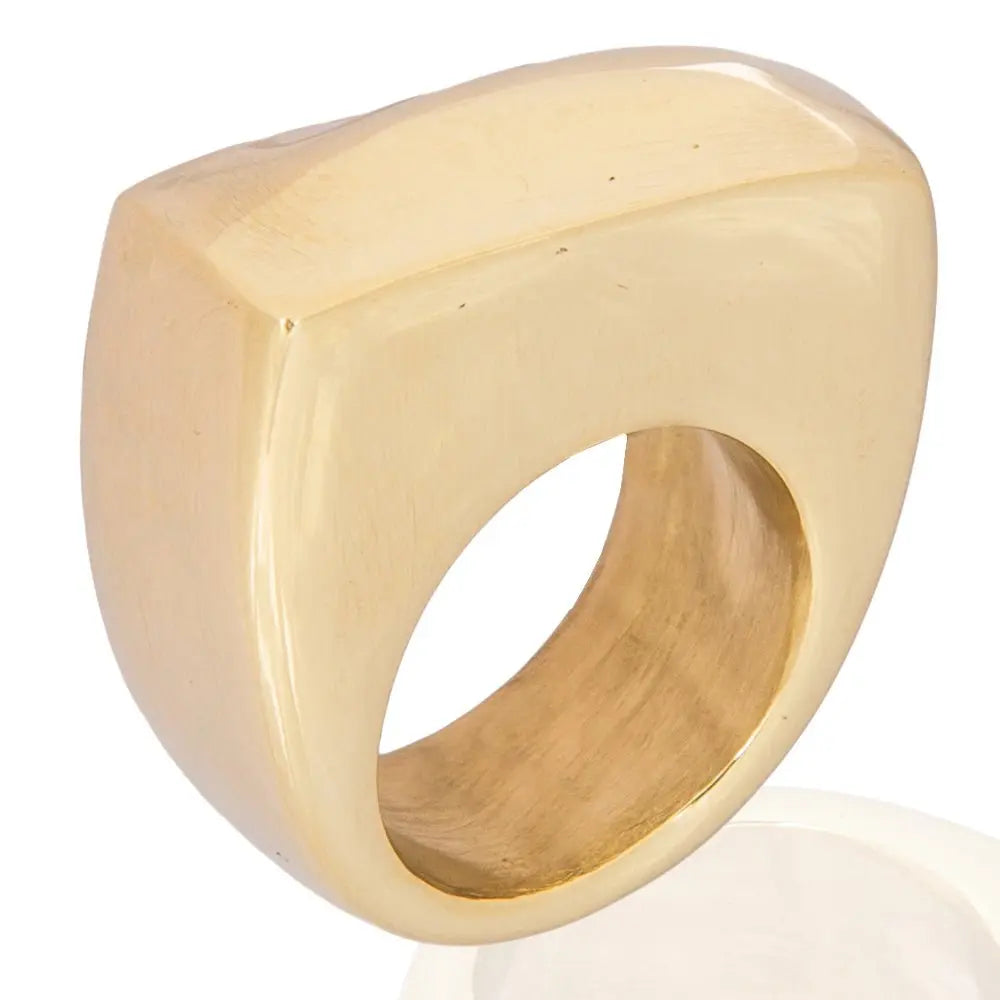 Brazawi Bold Brass Ring: daring, expressive premium brass ring for individuality and lasting impact-profile view