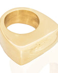 Brazawi Bold Brass Ring: daring, expressive premium brass ring for individuality and lasting impact-top view