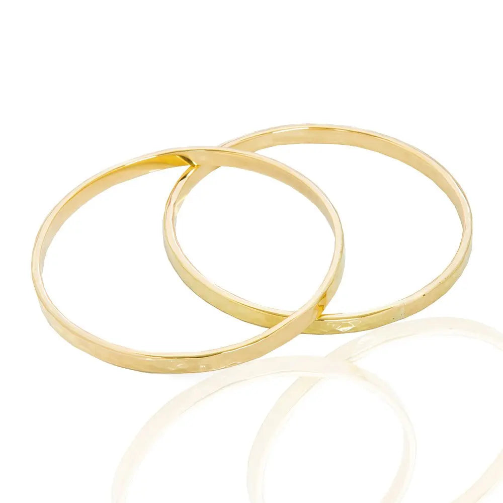 Chacha Bracelet: artisan-crafted, polished brass, versatile elegance for gifting or layering