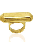 Chloe Ring: upcycled brass, heritage-inspired, expressive, and versatile for daily or special wea