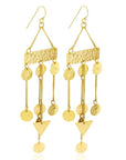 Afro Lulei Earrings: Stunning handmade Afrocentric statement jewelry| Adele Dejak-over head view