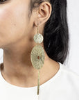 Franka Brass Statement Earrings Adele Dejak