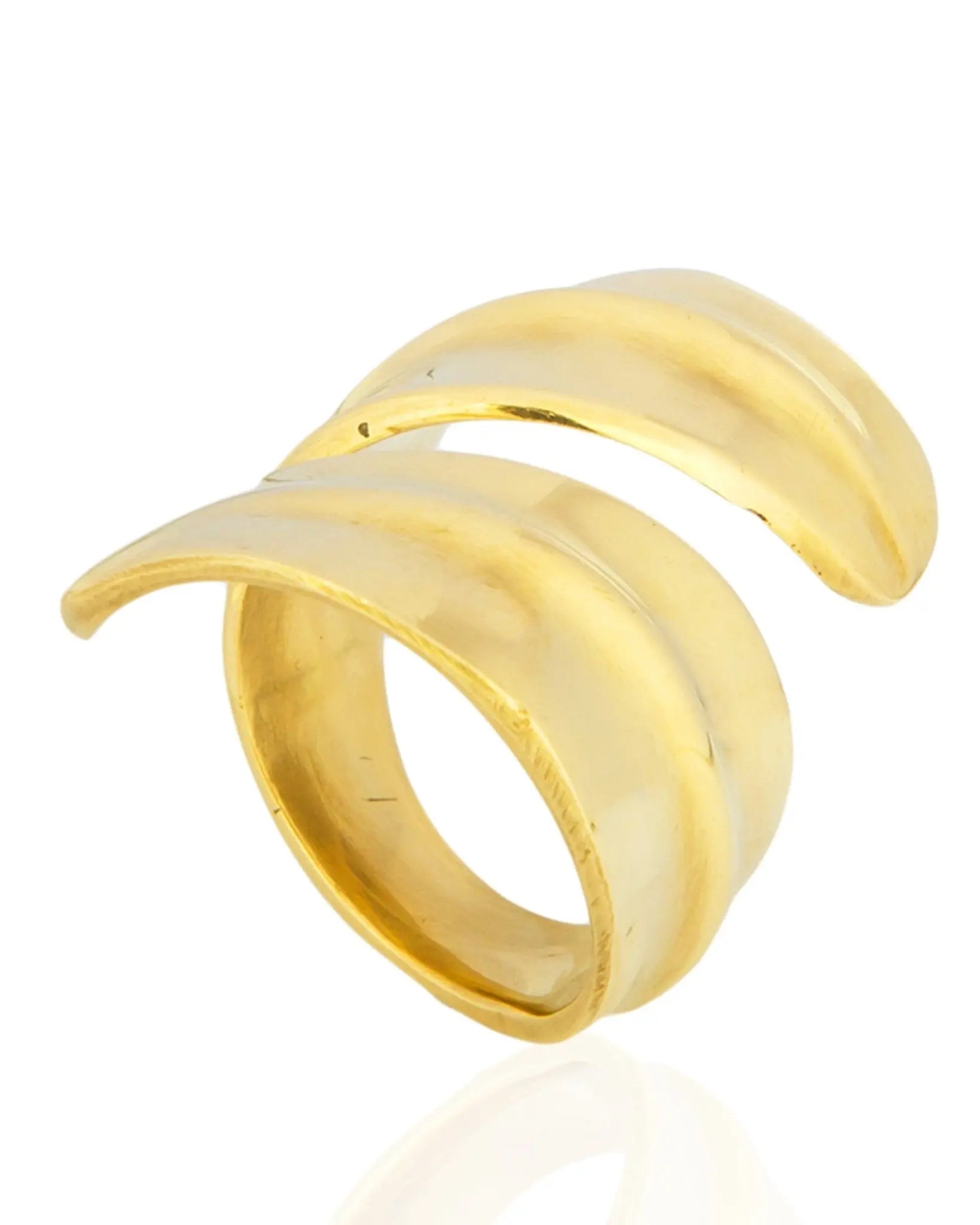 Fynn Brass Ring: versatile, artisanal jewelry for gifting, blending charm and understated allure-side view