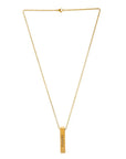 jabilo Believe Necklace: engraved 'grateful' pendant, radiating positivity and strength-wide angle view