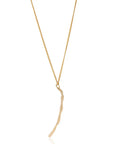 Jabulela Long Chain Necklace: empowering, luminous centerpiece for versatile grace-close up view