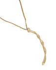 Jabulela Long Chain Necklace: empowering, luminous centerpiece for versatile grace-side view