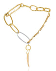 Jade Statement Chain Necklace: transformative, luxurious, and unforgettable for special occasions-over head view