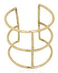 Jakizu Bracelet: Kenyan tribal brass jewelry, radiating resilience and cultural pride-over head view
