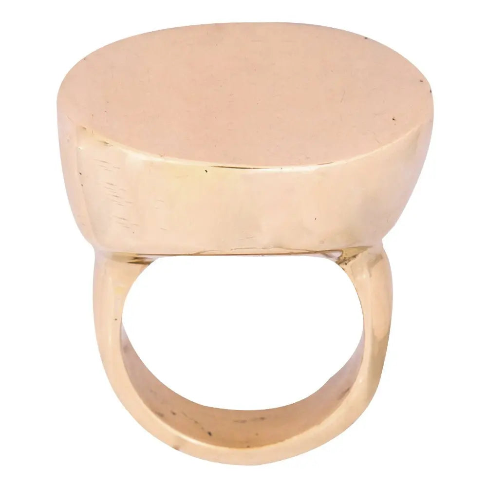 Jengo Ring: 24K gold luxury ring, symbolizing strength and belief, perfect for gifting or elevating outfits-front view