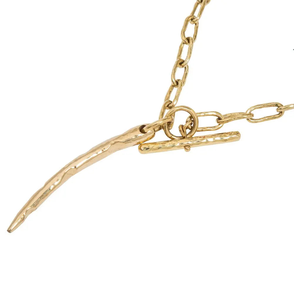 Jokha Gold Chain Necklace: radiant, heartfelt luxury for daily elegance and special moments-side view