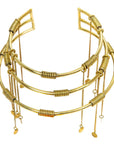 Juwel Neckpiece: Maasai-inspired luxury, radiant tiers, cultural elegance for unforgettable moments-front view