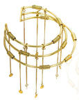 Juwel Neckpiece: Maasai-inspired luxury, radiant tiers, cultural elegance for unforgettable moments-side view