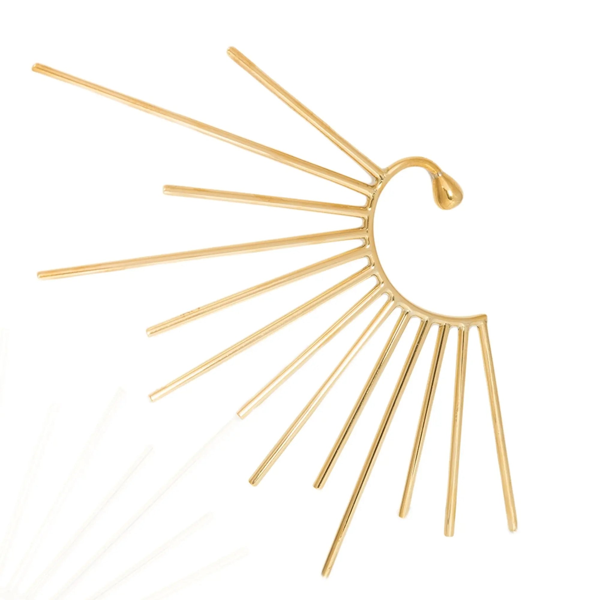 Lunar Anne Ear Cuff: edgy, non-piercing accessory for fearless, standout style-front view