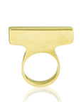Leke Brass Ring: minimalist, durable, and versatile ring for everyday strength and belief-froont view