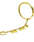 Stella Brass Bracelet: polished, versatile, premium brass, timeless design, perfect gift, enhances style, durable luxury, emotional elegance, cherished accessory-overhead view