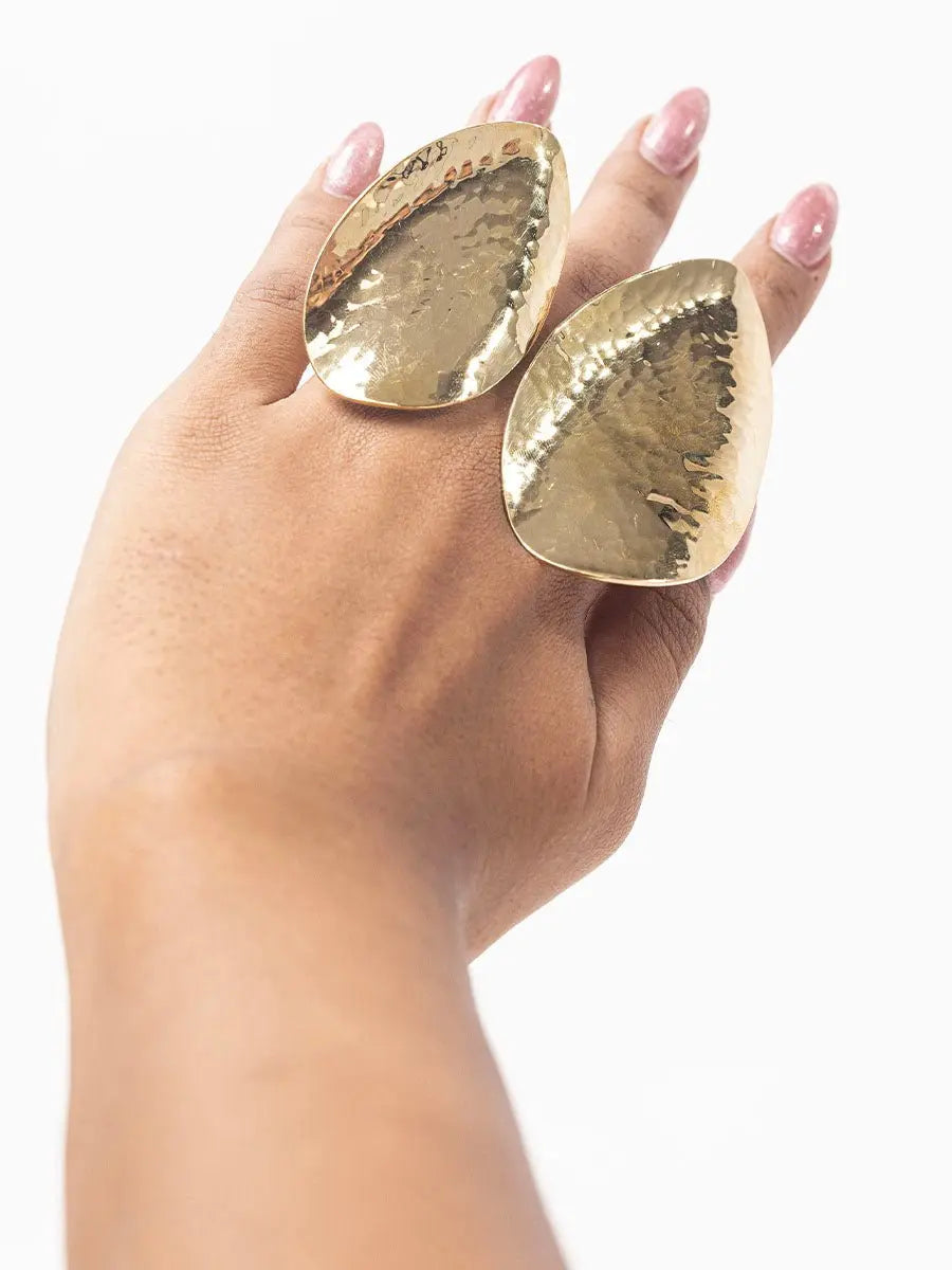 Tumi Brass Statement Ring Adele Dejak