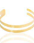 zaafira Necklace - Bold brass design with timeless appeal, perfect for elevating any occasion-diagonal view