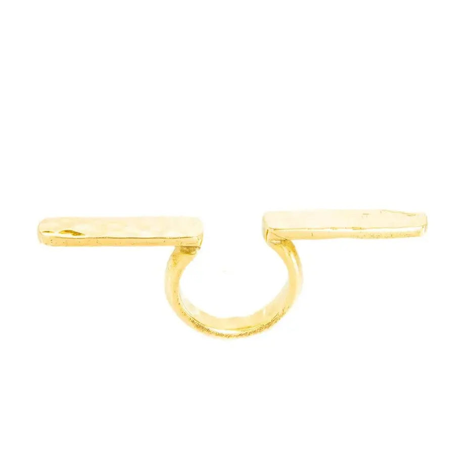 Akuu Brass Statement Ring Adele Dejak
