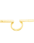 Elegant Akuu Brass Ring, cultural artisan jewelry, empowering-detailed view