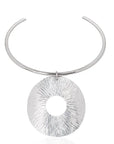 Anjiola Aluminium Choker: sleek, modern, artisan-crafted luxury/ Adele Dejak -front view