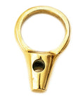 Fanaka Brass Ring: minimalist gold ring with African artistry, warm brass finish, perfect for everyday charm and gifting-diagonal view