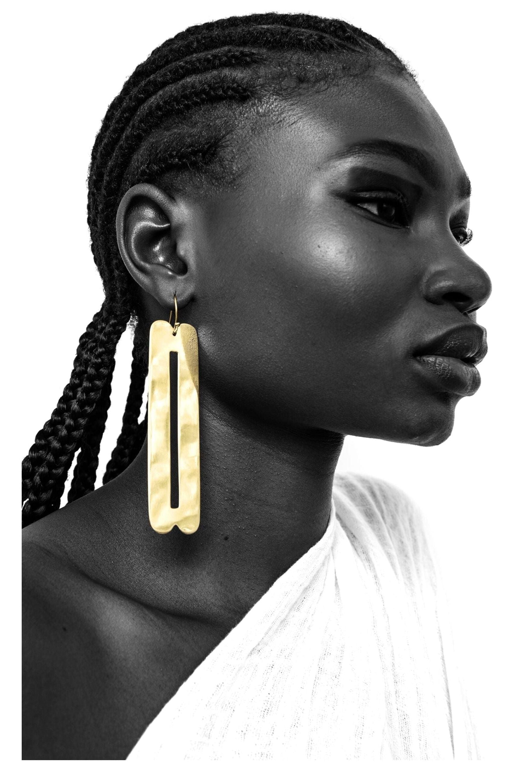 Handmade deals brass earrings