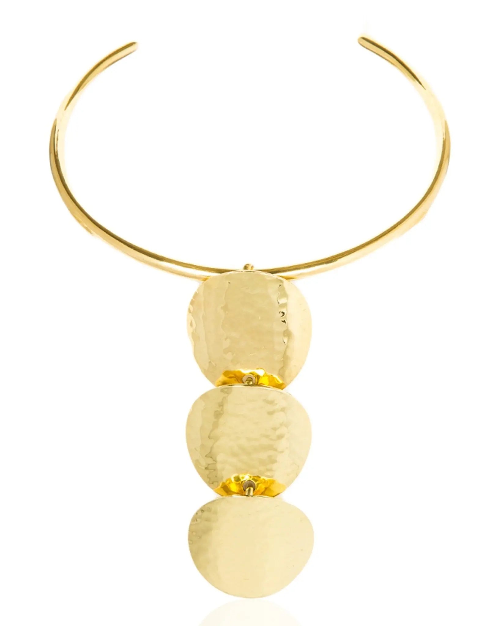 Arewa Brass Choker: artisan-crafted, soulful luxury for gifting style-front view