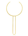 statement Luminous Ayotola Choker: dazzling, romantic upcycled brass necklace for unforgettable elegance-close up view