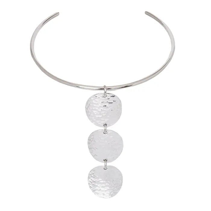 Arewa Aluminium Choker: sleek, confident, and soulful statement necklace for standout style-front view