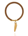 Luxury Astra Beaded Bracelet: radiant, heartfelt gold-beaded design for everyday or special moments-front view