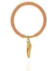 Luxury Astra Beaded Bracelet: radiant, heartfelt gold-beaded design for everyday or special moments-upside view